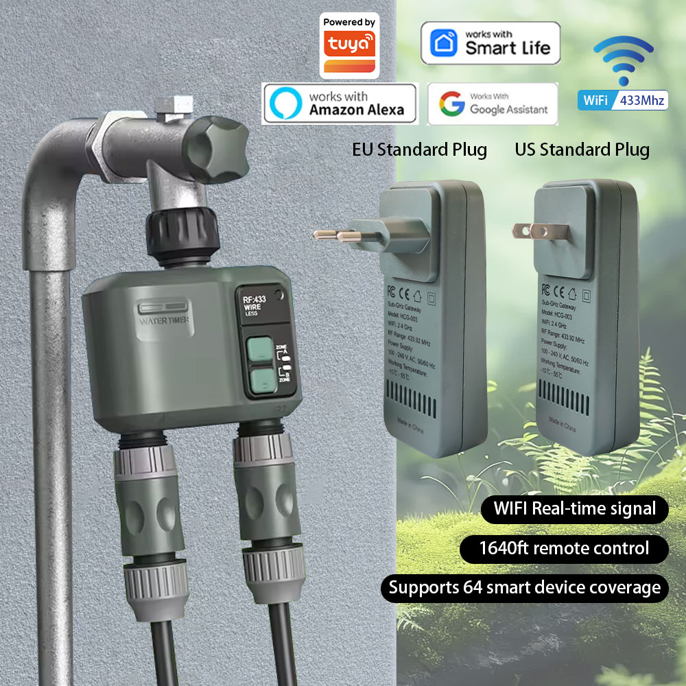 Smart Garden Nursery - Timer per Irrigazione Intelligente Tuya Wifi+RF433