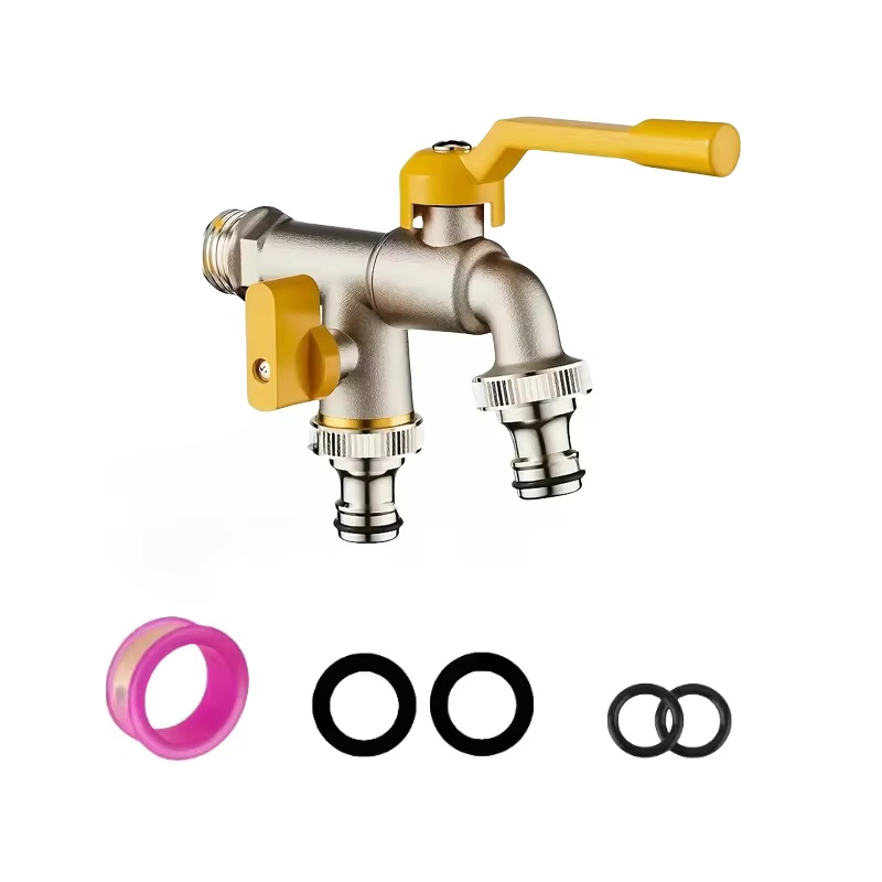 Smart Garden Water - Rubinetto da giardino a doppia uscita