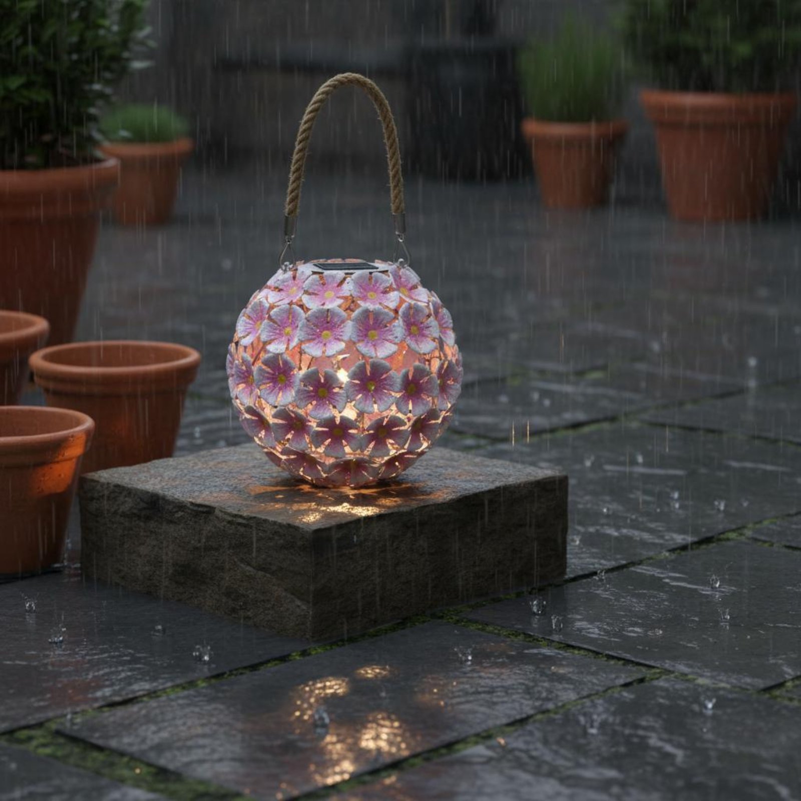 Smart Garden Lanterns - Lanterna Solare a Forma di Fiore,