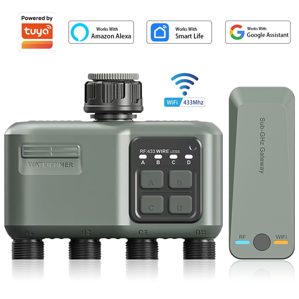 Smart Garden Hose - Timer Digitale Programmabile a 4 Uscite