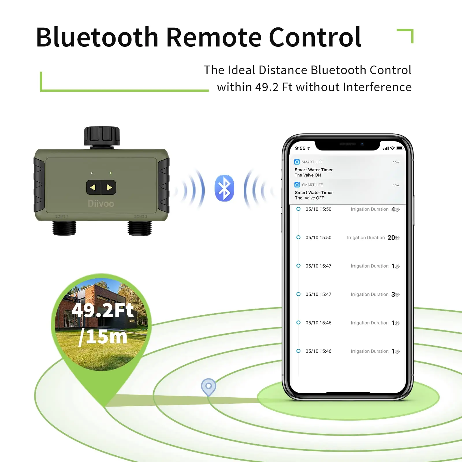 Timer Irrigazione Diivoo Bluet - Smart Garden Hose recensione e prezzo