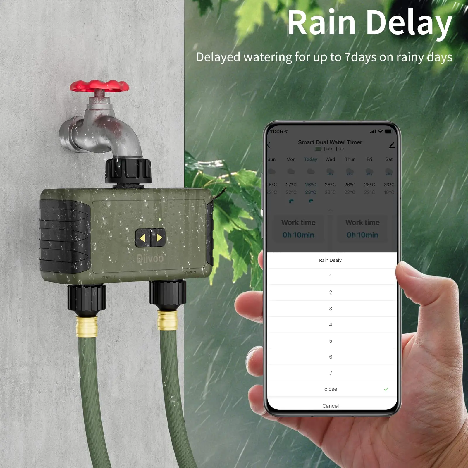 Timer Irrigazione Diivoo Bluet - Smart Garden Hose recensione e prezzo